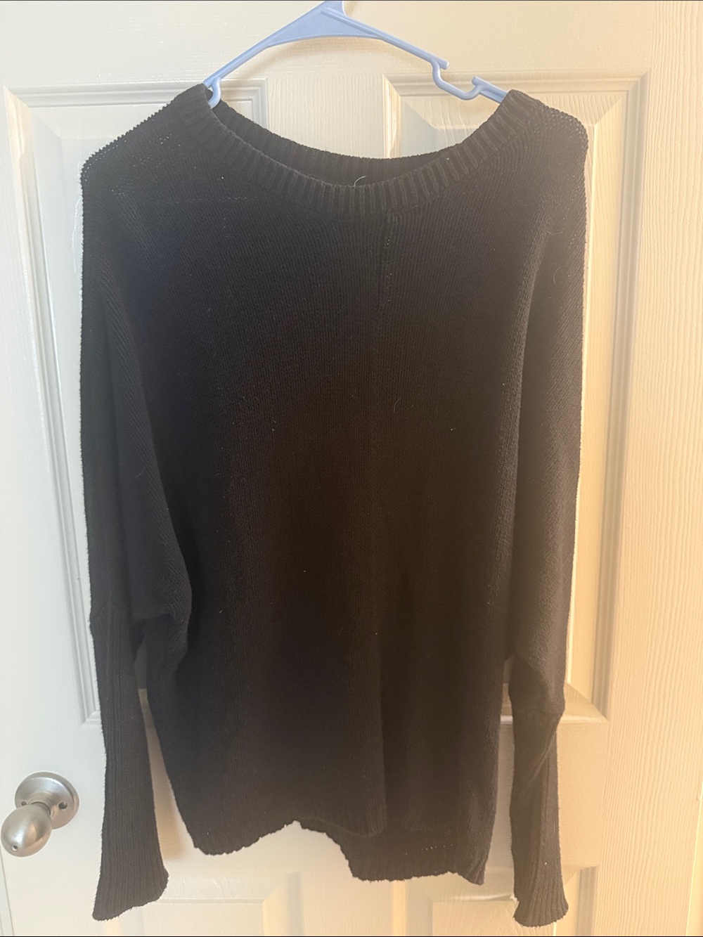 La Hearts Black Crewneck Pullover Sweater